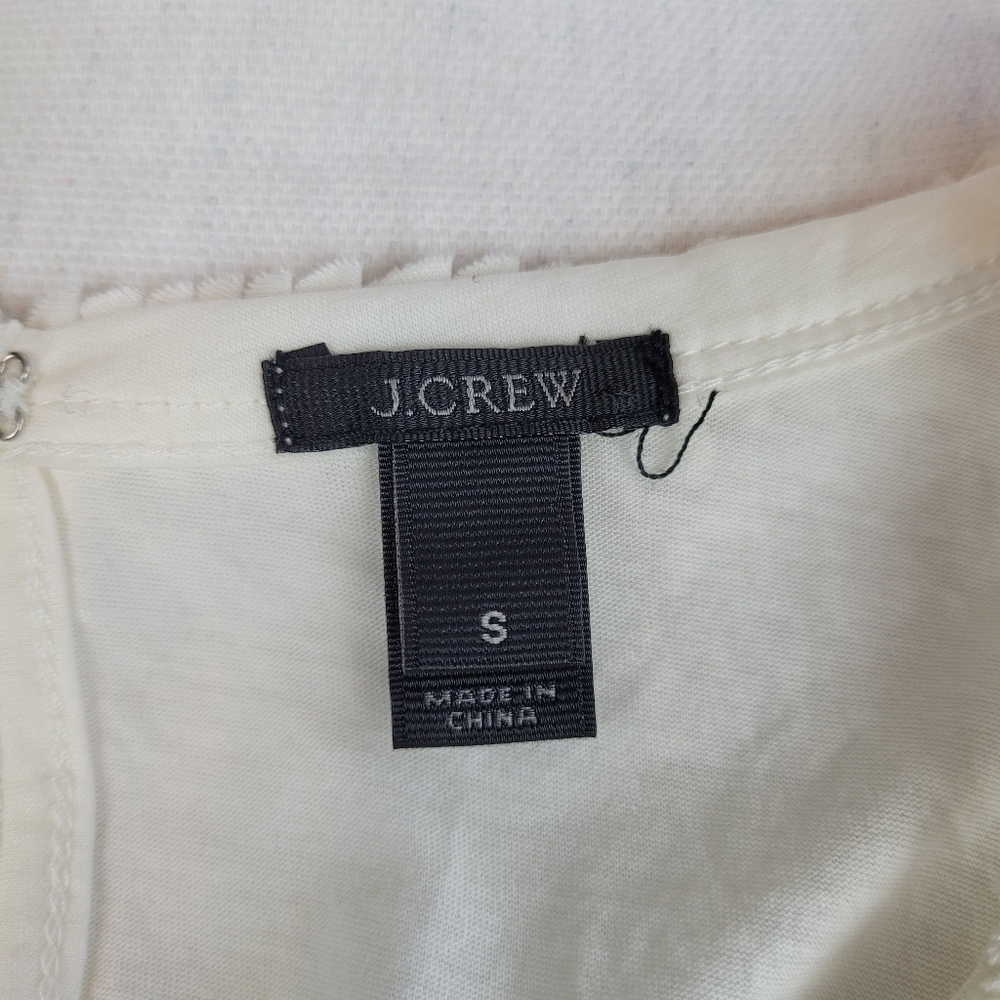J. Crew Petal Tank Ivory Top - Picture 8 of 11